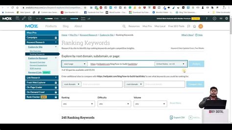 Keyword Research by using MOZ for guaranteed GOOGLE Seo .